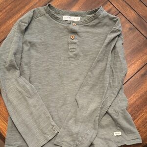 Zara Kids Sage Green Long Sleeve Tee